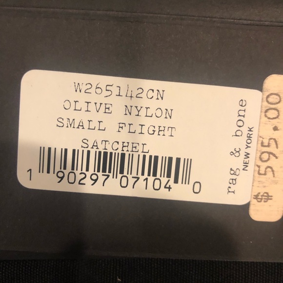 rag & bone | Bags | Rag Bone Olive Nylon Small Flight Satchel | Poshmark